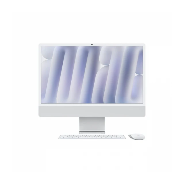 "24-inch iMac with Retina 4.5K display, Nano-texture glass: Apple M4 chip with 10_core CPU and 10_core GPU, 256GB SSD, 16GB - Silver"