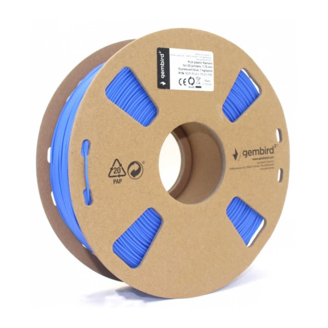 3DP-PLA1.75-01-FB PLA Filament za 3D stampac 1.75mm, kotur 1KG plamen sjajan Blue