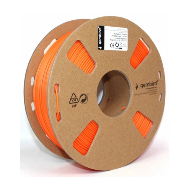 3DP-PLA1.75-01-O PLA Filament za 3D stampac 1,75mm kotur 1KG ORANGE