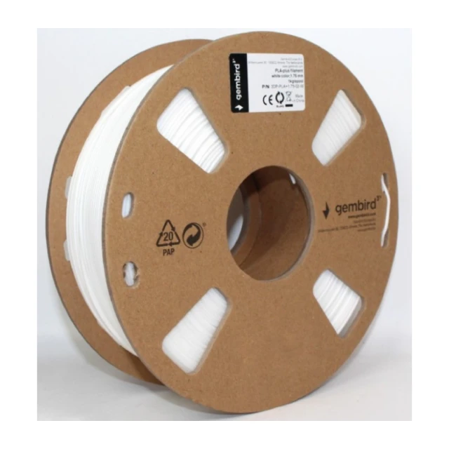 3DP-PLA1.75-01-W PLA Filament za 3D stampac 1.75mm, kotur 1KG WHITE