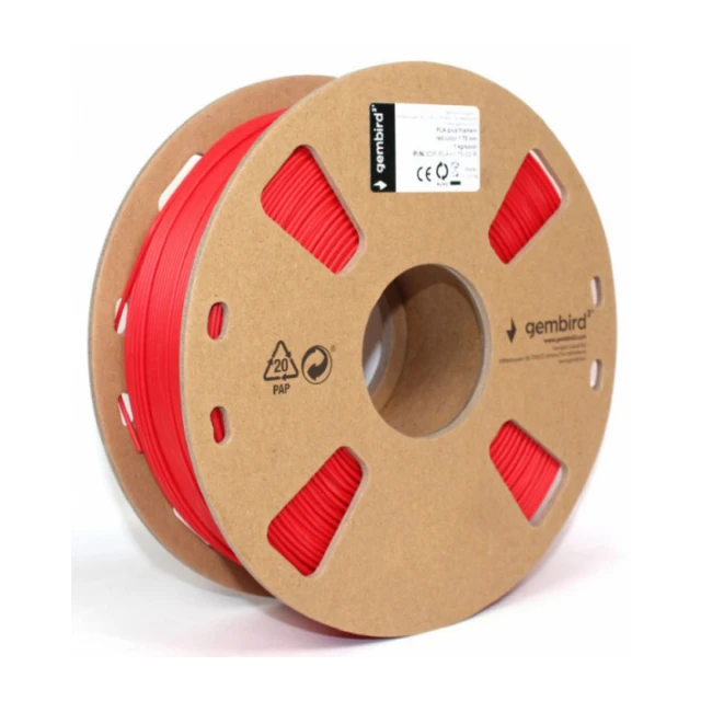 3DP-PLA+1.75-02-R PLA-PLUS Filament za 3D stampac 1,75mm kotur 1KG Red