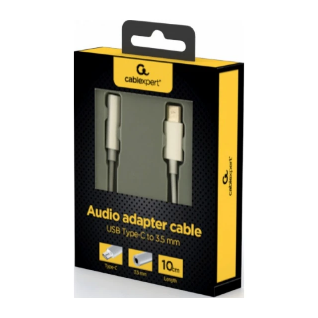 A-CM-3.5F-01 Gembird  USB type-C plug to stereo 3.5 mm audio adapter cable, white