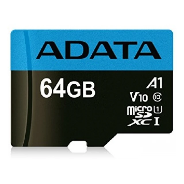 A-DATA Memorijska kartica UHS-I MicroSDXC 64GB class 10 + adapter AUSDX64GUICL10A1-RA1 