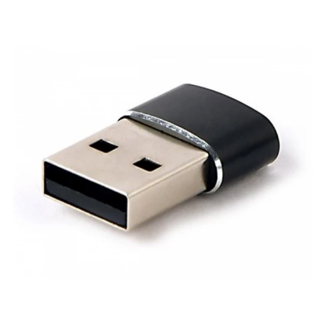 A-USB2-AMCF-02 Gembird USB AM to Type-C female adapter, black (ALT.CCP-USB3-AMCM-0M) FO