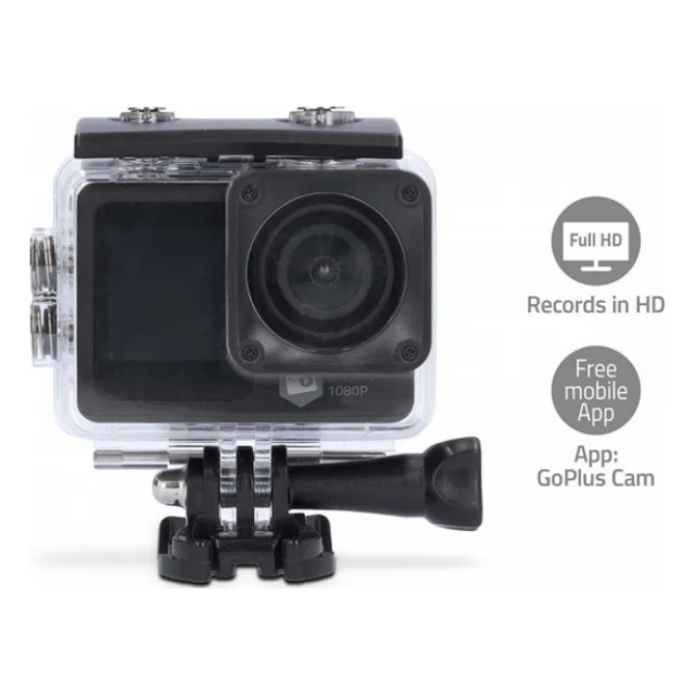 ACAM31BK Dual screen action cam with HD 1080p@30fps resolution Nedis