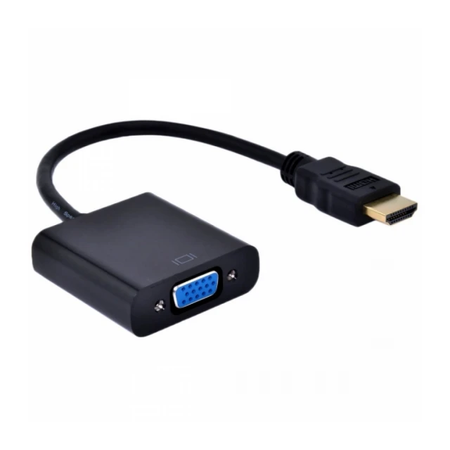 Adapter GEMBIRD HDMI to VGA with audio Black