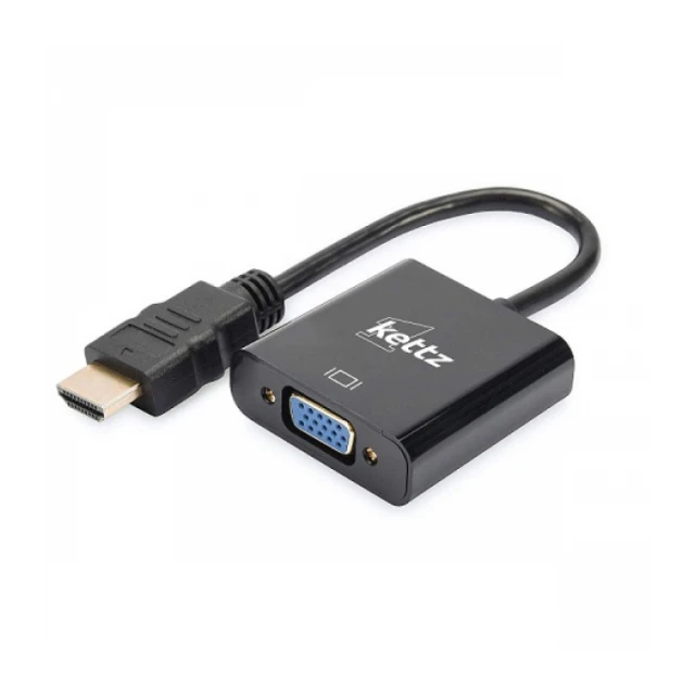 Adapter Kettz HV-4500 HDMI-VGA M/F