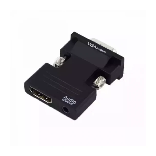 Adapter konverter HDMI/F - VGA/M Linkom Plug In + Audio