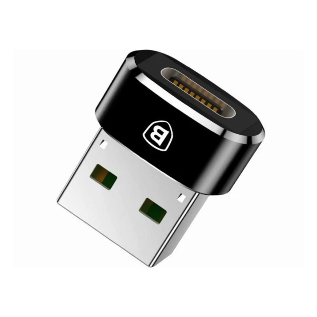 Adapter Mini BASEUS USB ženski na Type-C muški/konverter/crna