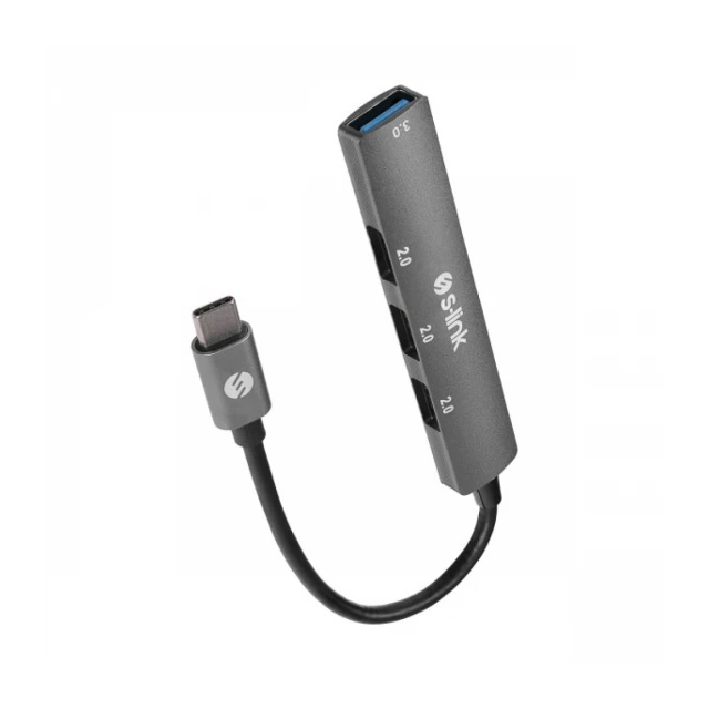 Adapter S-link SW-U324 USB 3.0 na USB-C 3 port USB 2.0