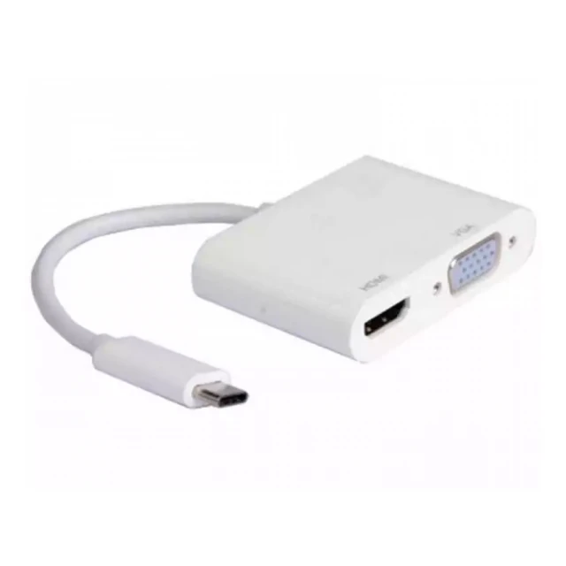 Adapter USB 3.1 Tip C - HDMI+VGA m/f