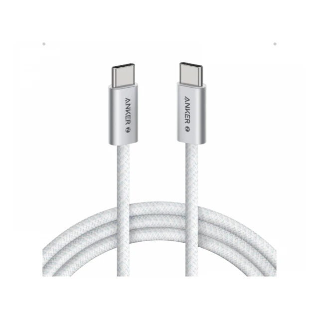 ANKER Zolo USB tip-C kabl M/M 1m, za Apple, super brzo punjenje 240W/480Mbps, pleteni, beli 