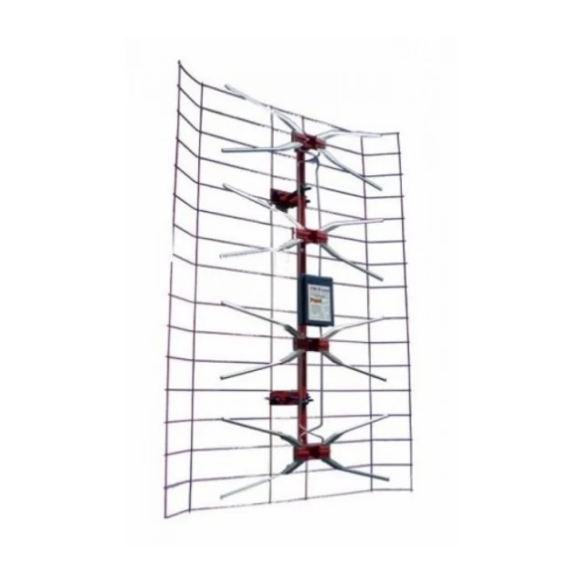 Antena TV panel V2.0 Spoljna sa pojacalom, 15-32db, UHF/VHF/DVB-T2 FO-KES