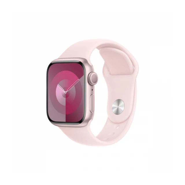 Apple Watch S9 GPS 41mm Pink with Light Pink Sport Band - M/L