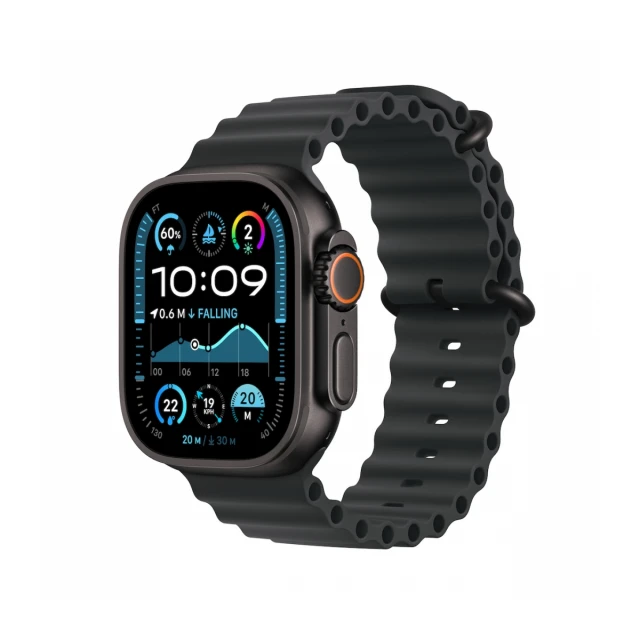 Apple Watch Ultra 2 GPS + Cellular 49mm Black Titanium Case with Black Ocean Band