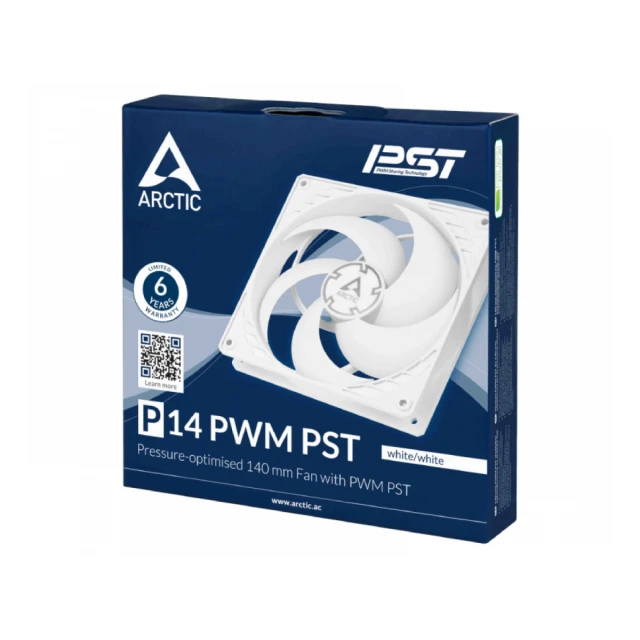 ARCTIC P14 PWM PST 140mm ventilator beli (ACFAN00197A) 