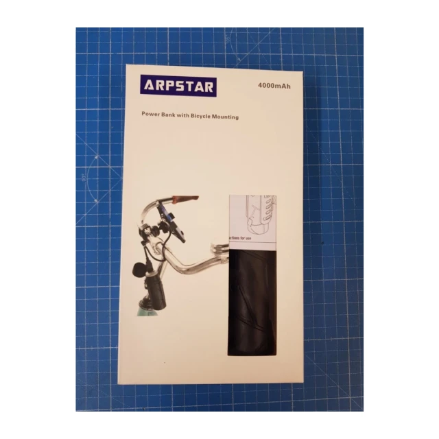 Arpstar Power Bank sa držačem za bicikl 4000mAh + kabl USB-A na Micro USB