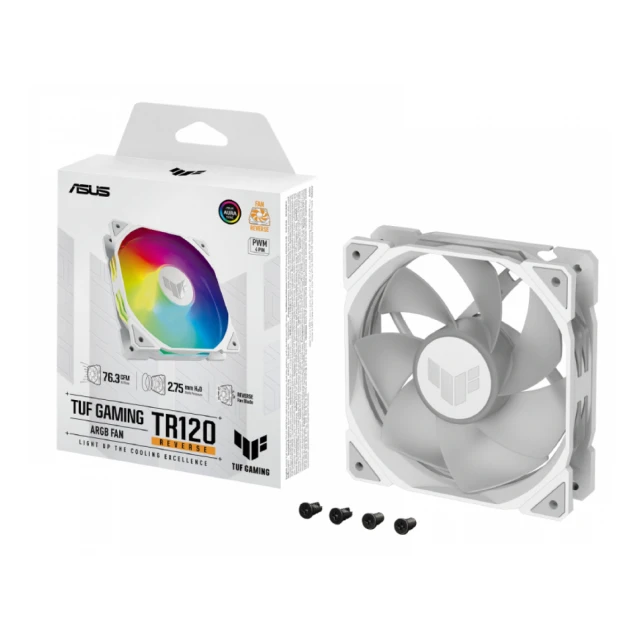 ASUS TUF GAMING TR120 ARGB REVERSE WHITE ventilator 