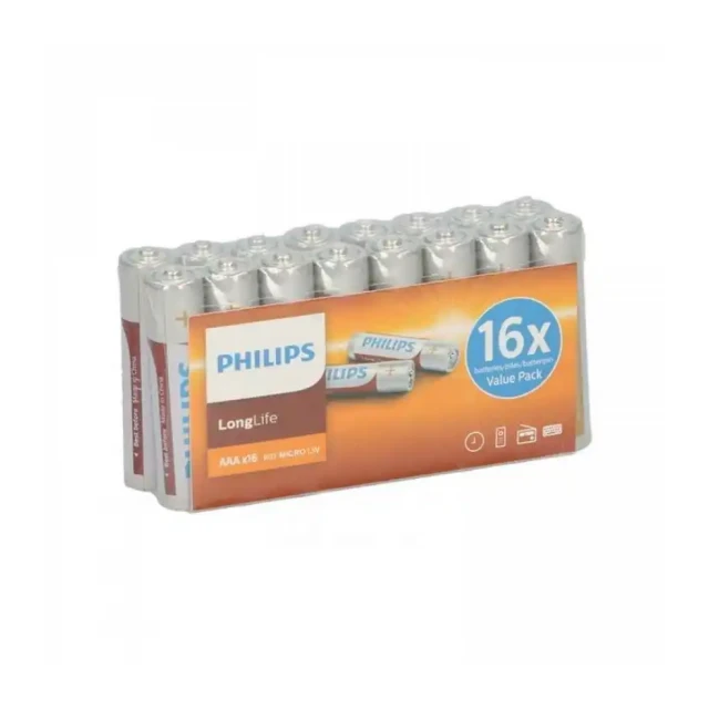 Baterija AAA PHILIPS Longlife R03/AAA 1.5V Alkalna  1kom