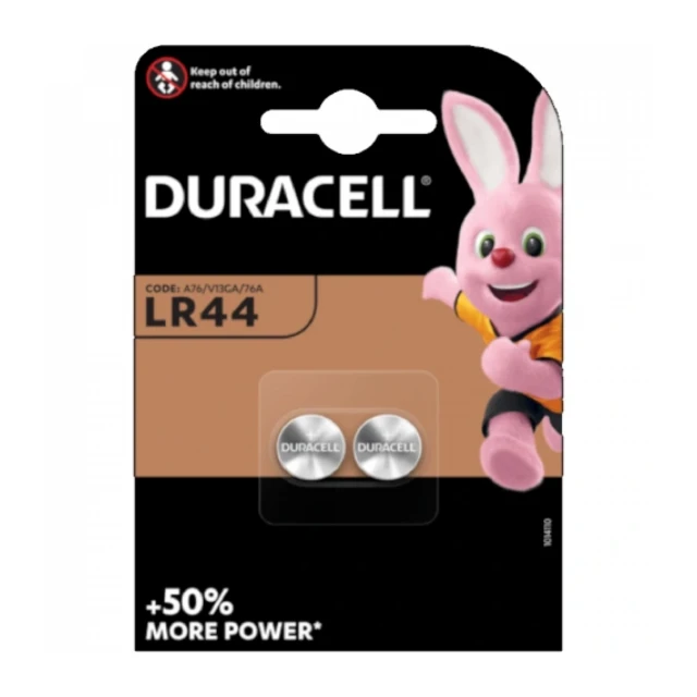 Baterija Duracell alkalna LR44 HSDC (pak 2 kom)