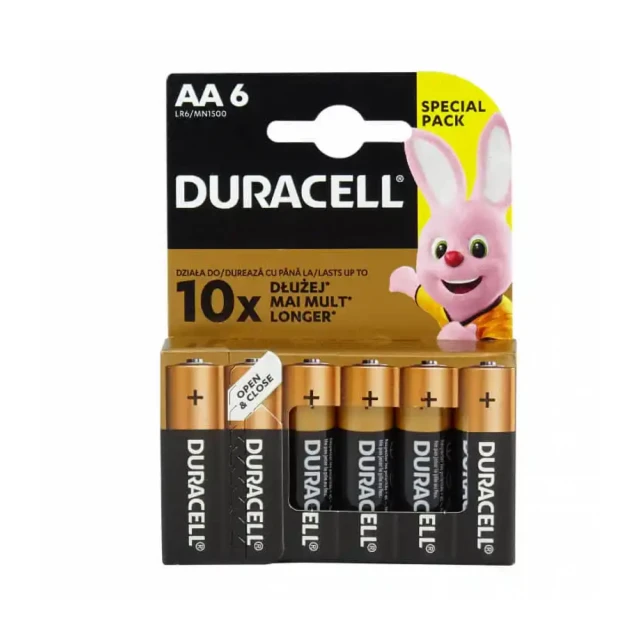 Baterija Duracell Basic AA 1/6