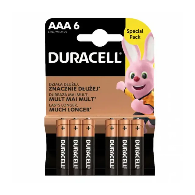 Baterija Duracell Basic AAA 1/6