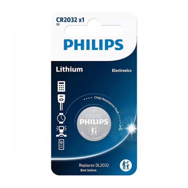 Baterija Philips CR2032 Litijum