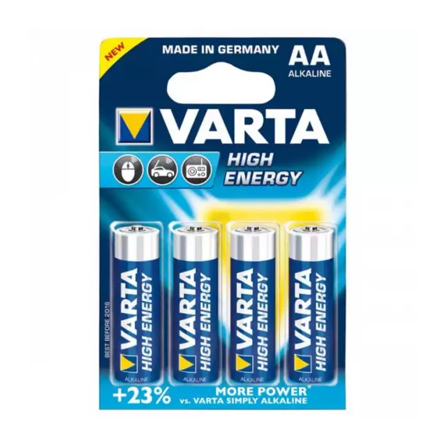 Baterija Varta LR6 High Energy AA, nepunjiva 1/4