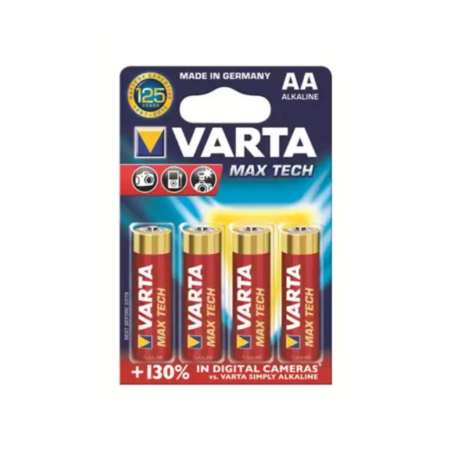 Baterija Varta LR6 Max Tech AA 1/4