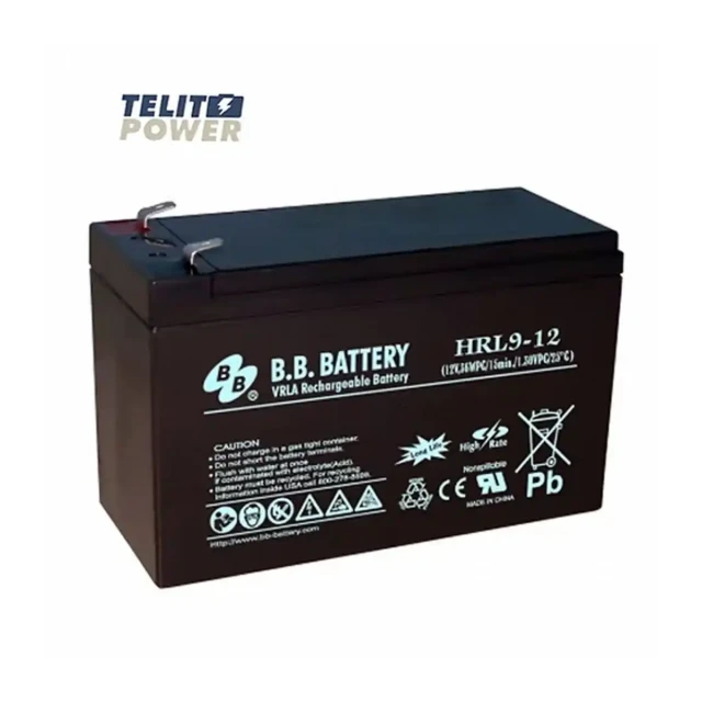 Baterija za UPS 12V 9Ah HRL9-12 BB terminal T2