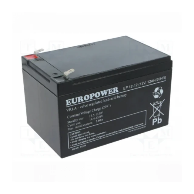 Baterija za UPS EuroPower ES12-12A 12V 12Ah