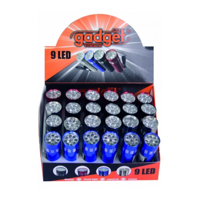 Baterijska lampa 9 Led 1/24 pak BS 904601 cena za 1kom