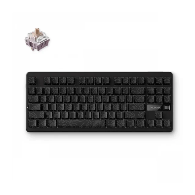 Bežična gaming tastatura MCHOSE G87 Mehanička black topographic