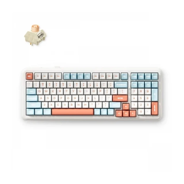 Bežična gaming tastatura MCHOSE K99 V2 Mehanička horizon orange