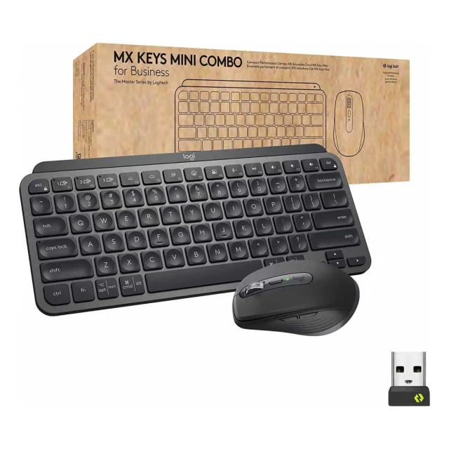 Bežična tastatura + miš Logitech MX Keys Mini Combo 4000dpi grafit