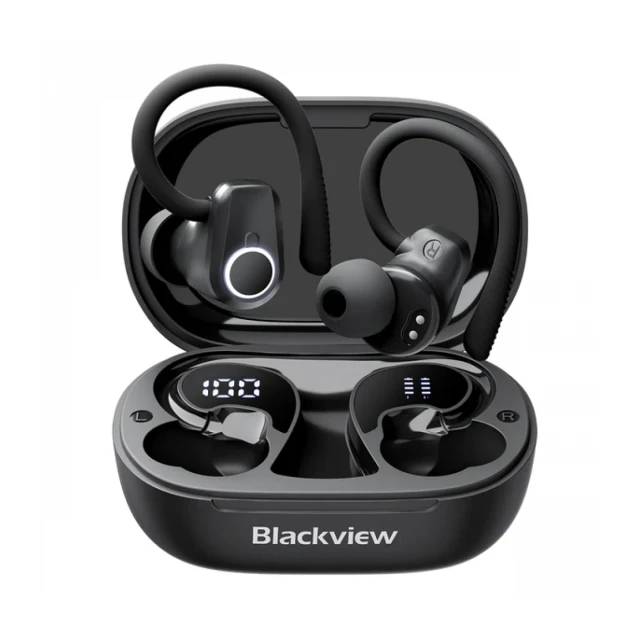 Bežične slušalice sa zakačkom za uši Blackview AirBuds 60 Black/BT 5.3/USB Type-C/IPX4(slušalice)