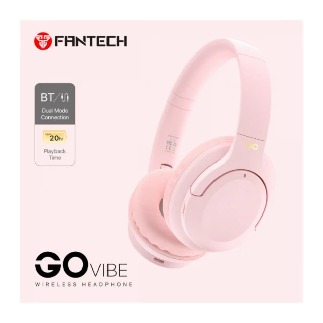 Bluetooth slušalice Fantech GO Vibe WH05 pink