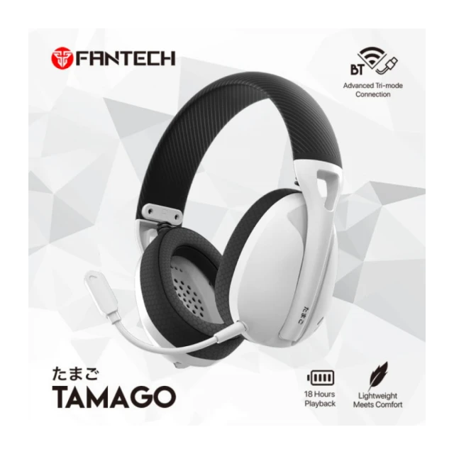 Bluetooth slušalice Fantech WHG01 Tamago Space Edition bele