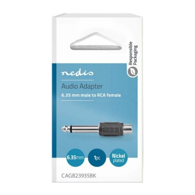 CAGB23935BK Audio Adapter 6.35mm RCA zenski,