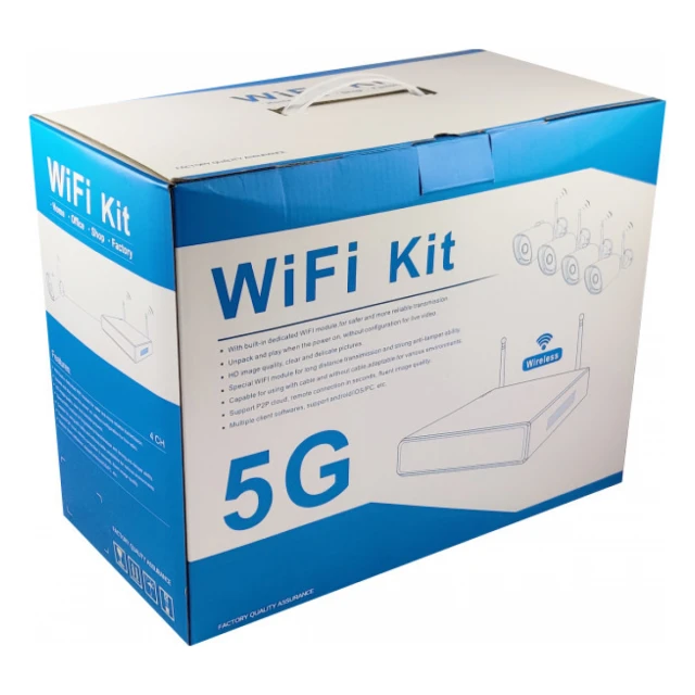 CAM-IP3MP-WiFiKITXM4 GMB kamera 3 mpix set wifi 4 kamere full color app xmeye sa mikrofonom