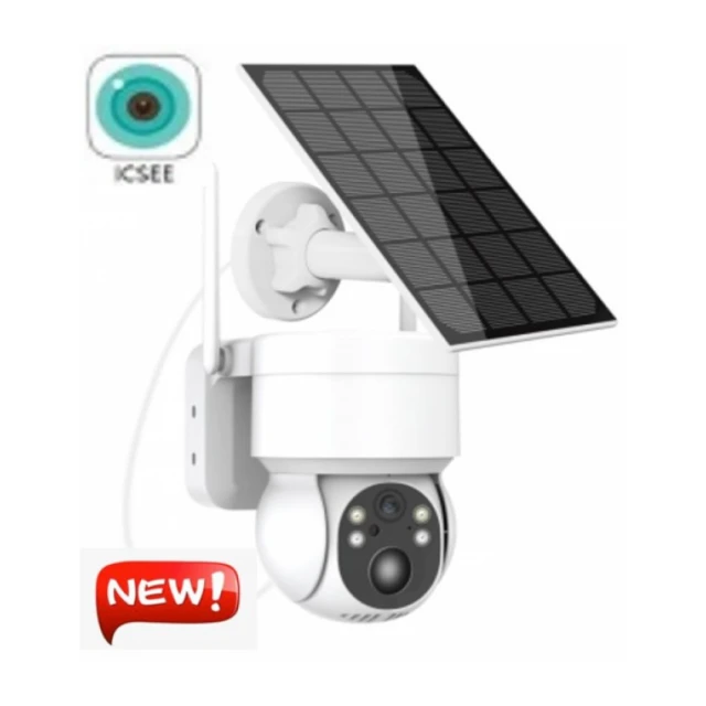 CAM-IP4MP-T13-WIFI GMB kamera Solar 4 mpix microSD iCSee xmeye pro app Two-way voice PTZ ip66