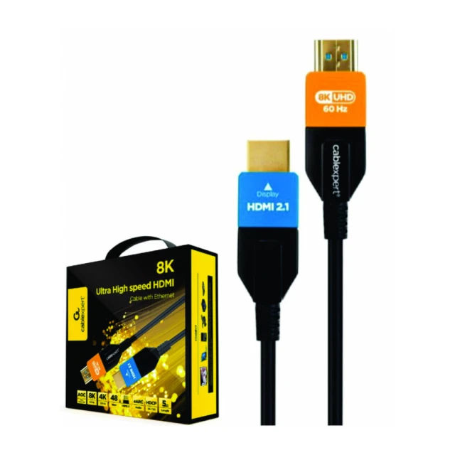 CC-HDMI8K-AOC-5M Gembird Active Optical (AOC) ULTRA High speed HDMI 2.1 8K UHD with Ethernet 5m