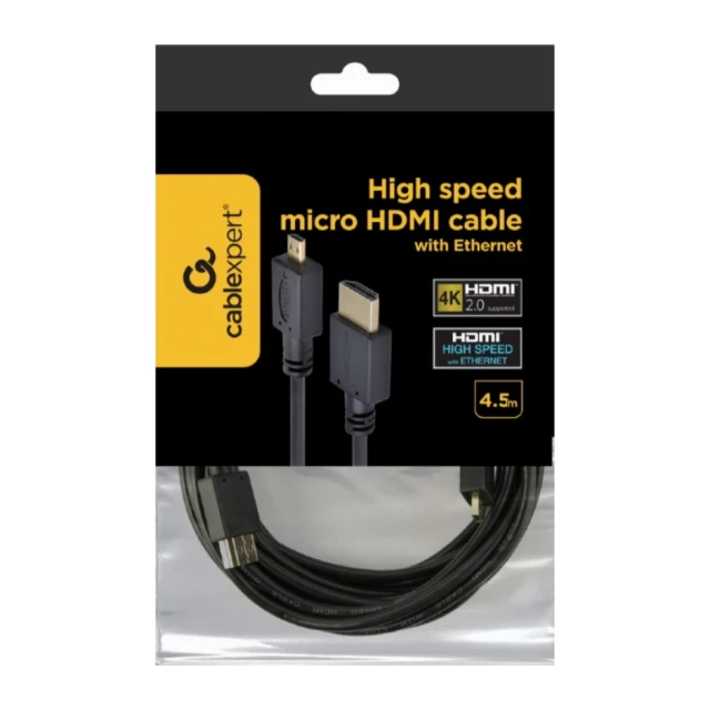 CC-HDMID-15 Gembird HDMI male to micro D-male black kabl4.5 m