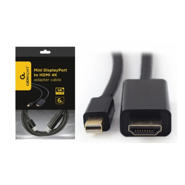 CC-mDP-HDMI-6 Gembird Mini DisplayPort to HDMI 4K cable, 1.8m