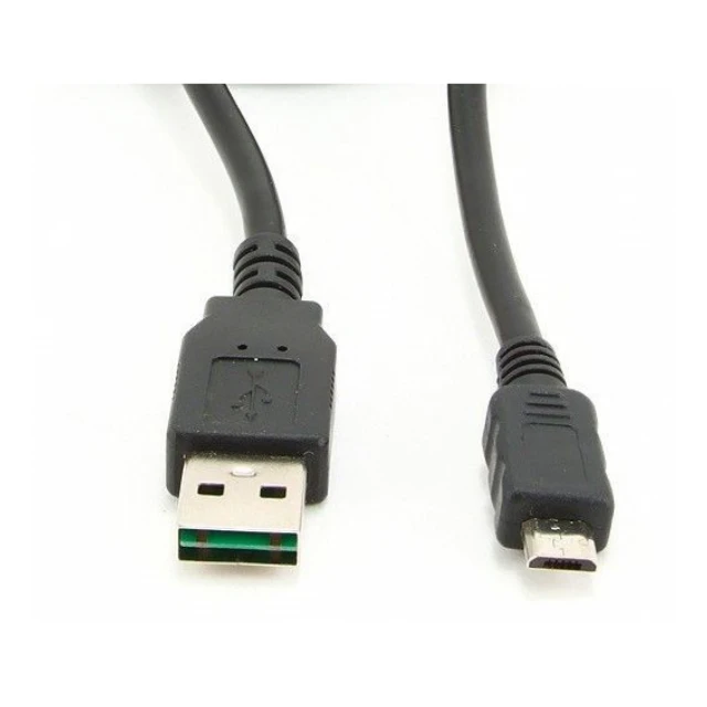 CC-mUSB2D-1M Gembird Double-sided USB 2.0 AM to Micro-USB cable, black, 1 m