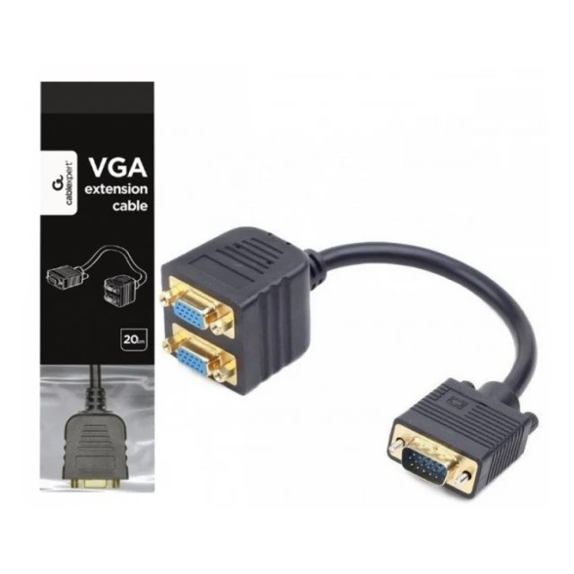 CC-VGAX2-20CM Gembird VGA splitter kabl 20cm