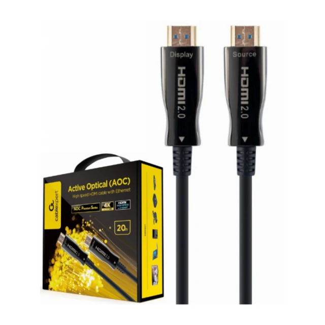 CCBP-HDMI-AOC-20M-02 Gembird Active Optical (AOC) High speed HDMI cable with Ethernet Premium 20m