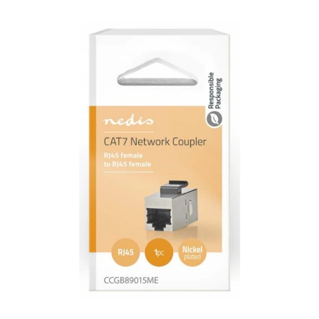 CCGB89015ME CAT6a / CAT7, Shielded, RJ45 Female, Straight, Metal 1KOM