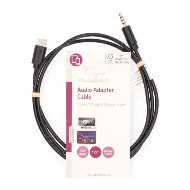 CCGL65950BK10 Adapterski kabl sa USB-om do 3,5 mm mu&#353;ki Nedis