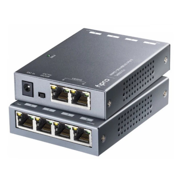 Cudy FS1006PL 6-Port 10/100M PoE+ Switch, 60W external, max 32W/PoE, UPLINK, 250m, 4KV protection